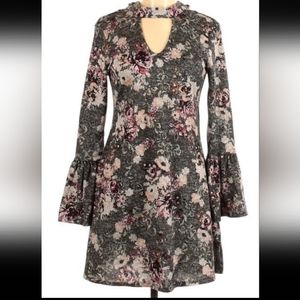 Small Alya Floral Long-sleeved dress